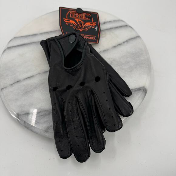 NWT Milwaukee Leather SH729  Black Unlined Leather Professional Driving Gloves - Picture 4 of 5